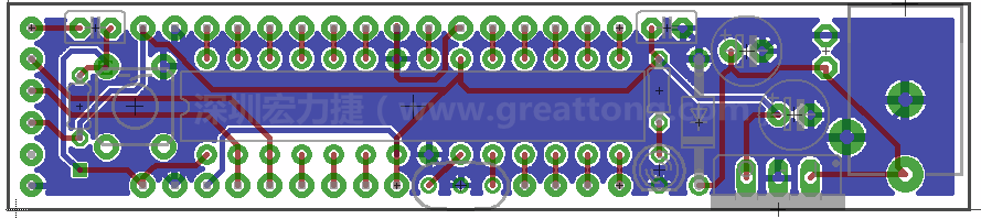 以上就是布線的所有步驟了。接下來就只剩下絲?。╯ilk-screen）、建立Gerber檔跟drill檔和送去印刷電路板廠制作的步驟。